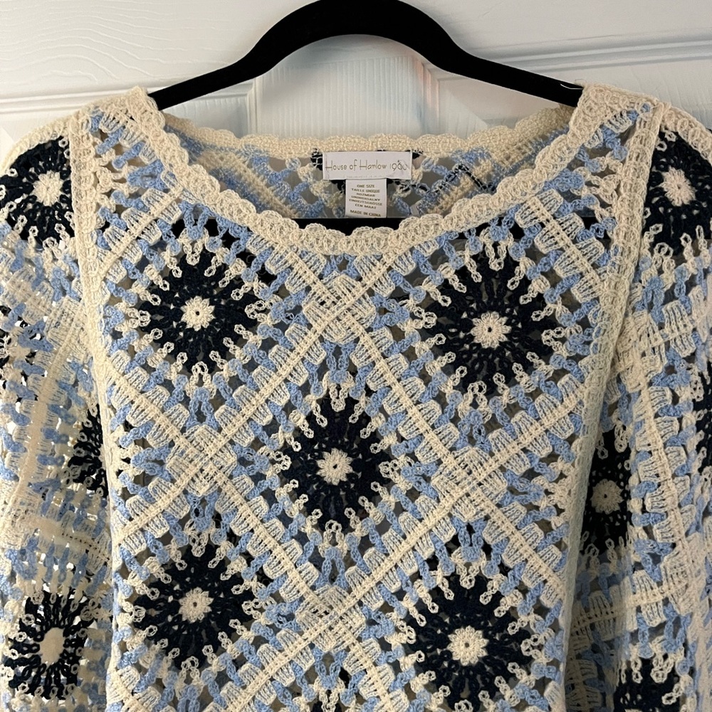 House of Harlow crochet top